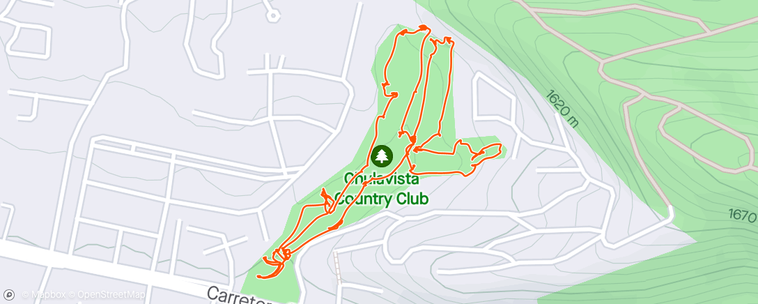 Map of the activity, Golf matutino