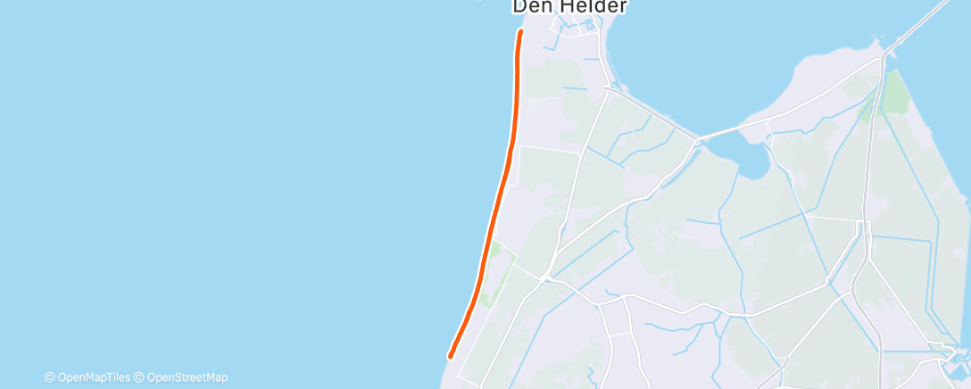 Map of the activity, Dijk tot Dijk race ☀️