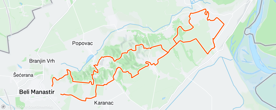 Map of the activity, BRUT: 50 Beli Manastir 2025