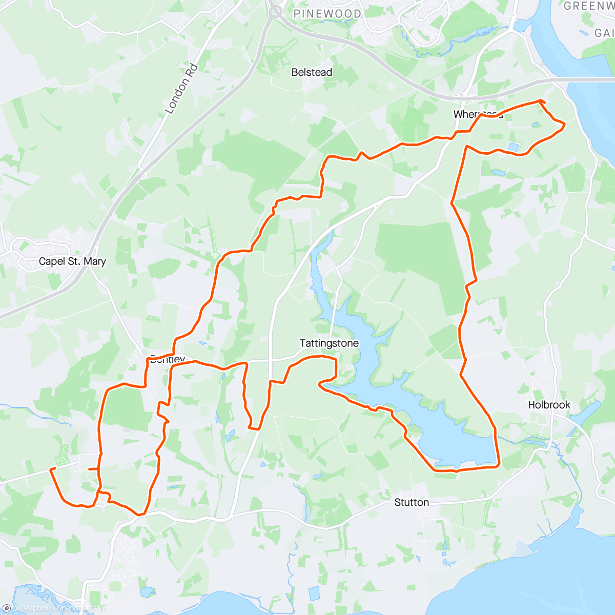 Map of the activity, Lunch Ride… MTB 🤟🏻