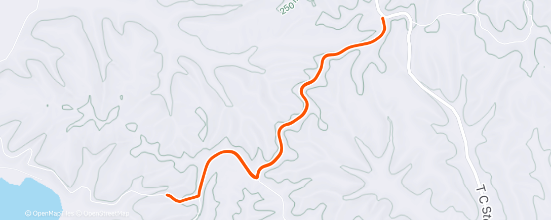 Map of the activity, Ride