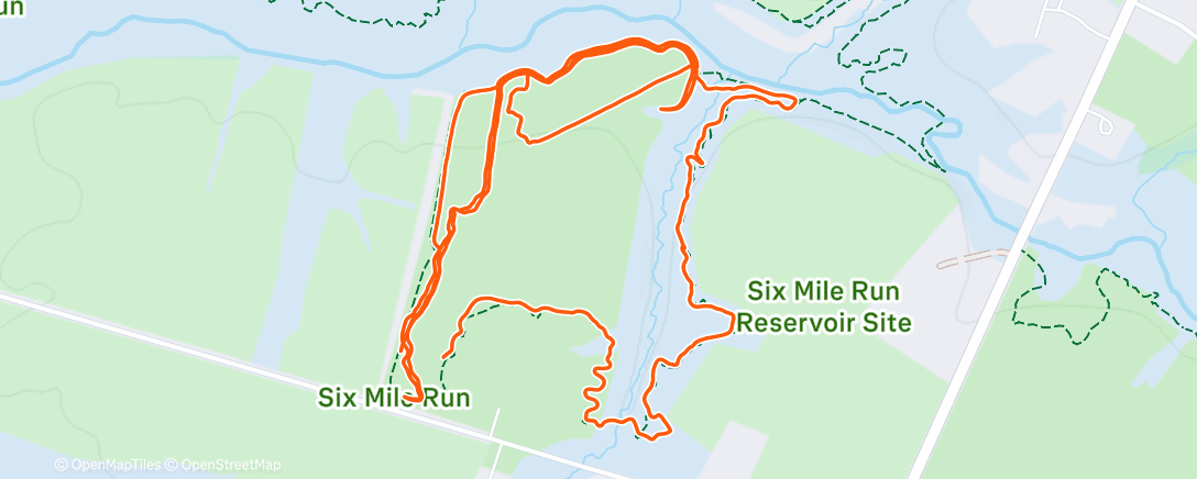 Map of the activity, SixMile w the boys