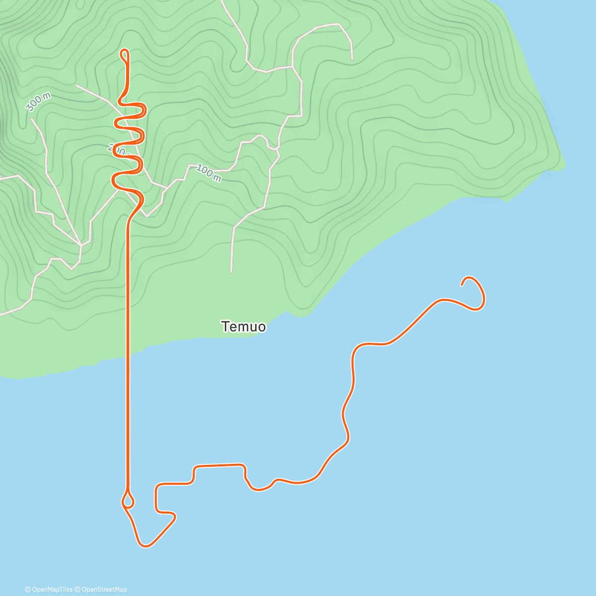 Карта физической активности (Zwift - Oh Hill No in Watopia)