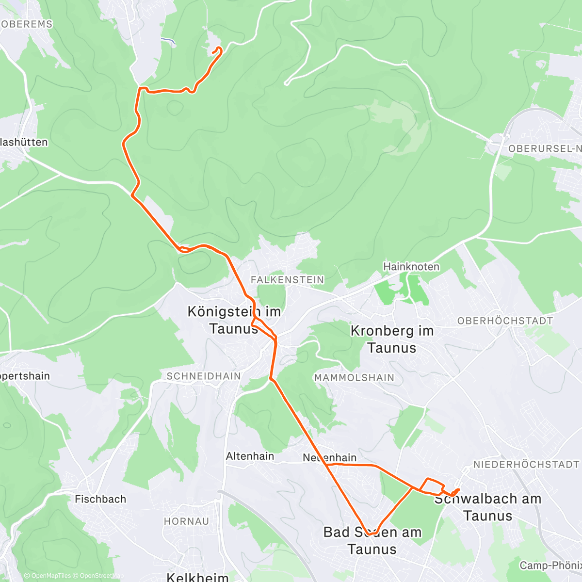 Map of the activity, Taunustaler Xmas Hm Battle