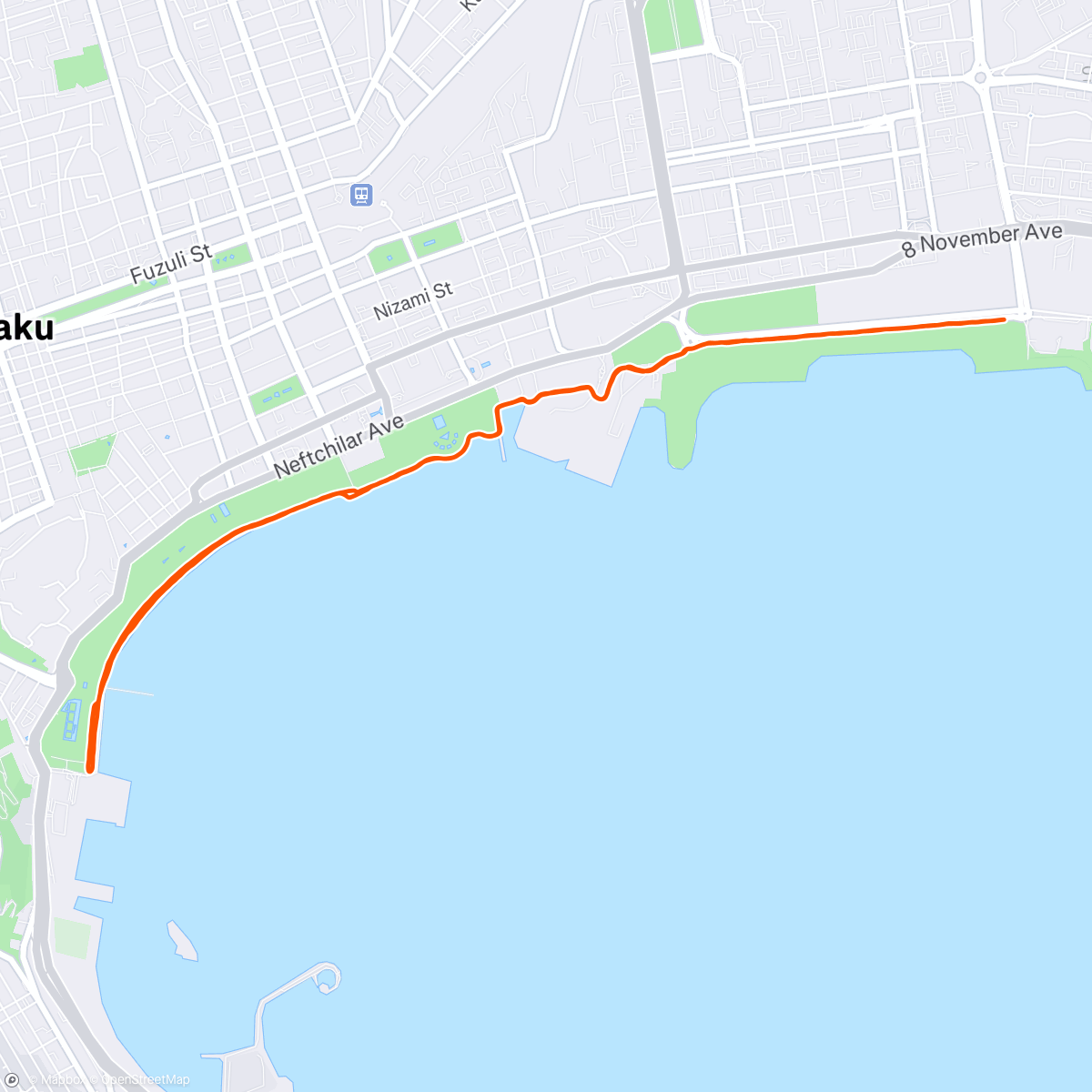Map of the activity, Morning Run