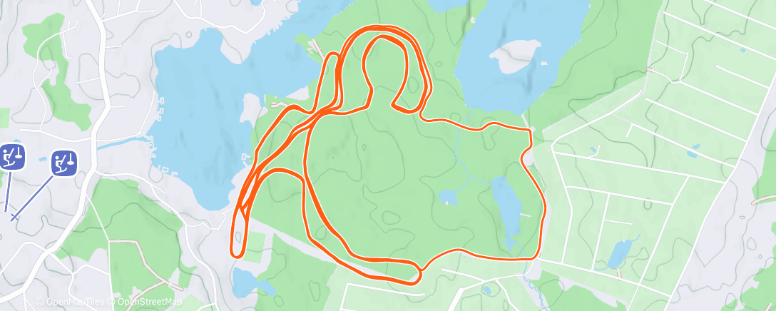 Map of the activity, Северный лыжный заезд (день)