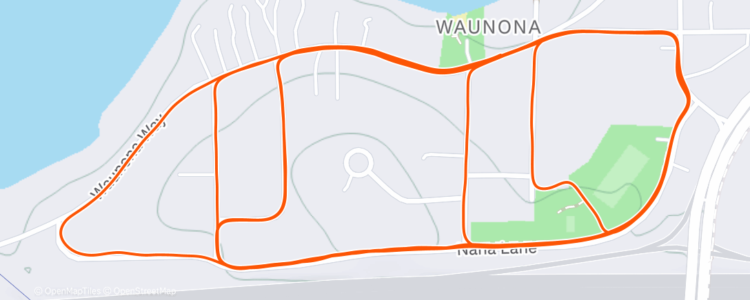 Map of the activity, Morning Run