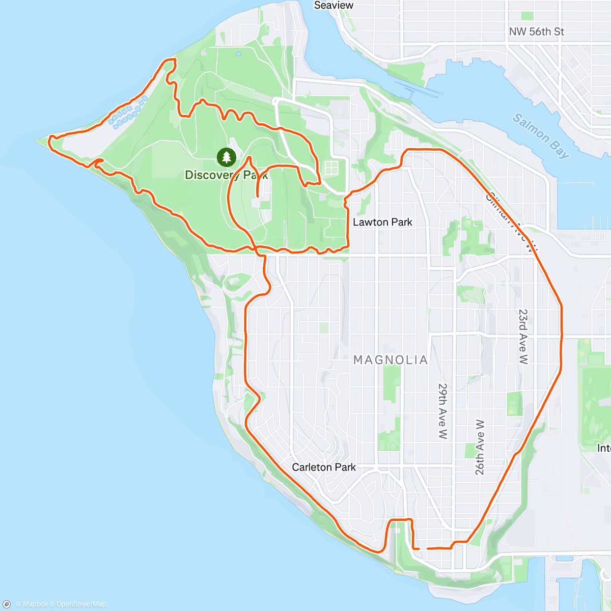 Map of the activity, Feeling grateful to live in such a rad place