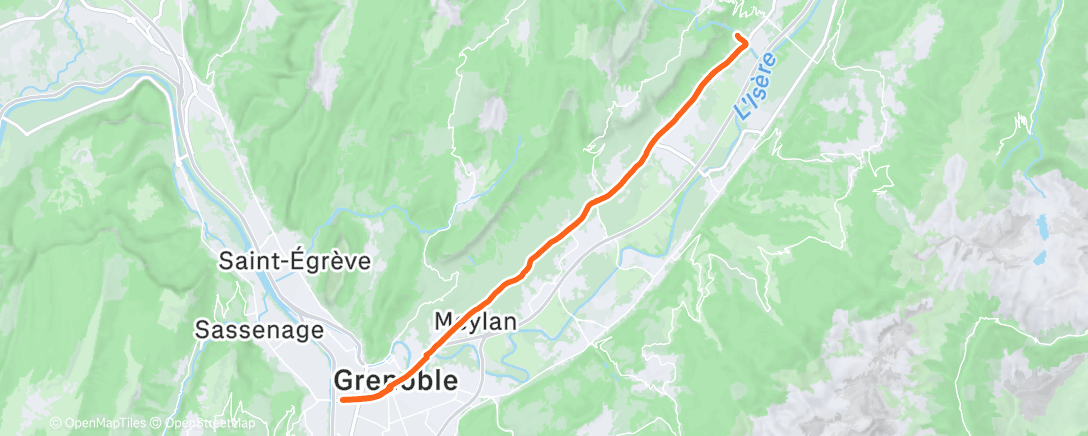 Карта физической активности (Morning Ride)