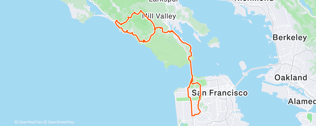 Map of the activity, Morning Ride