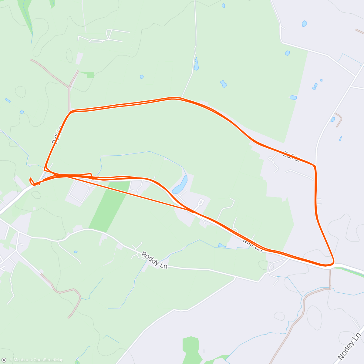 Map of the activity, Supporting mid Cheshire 5k