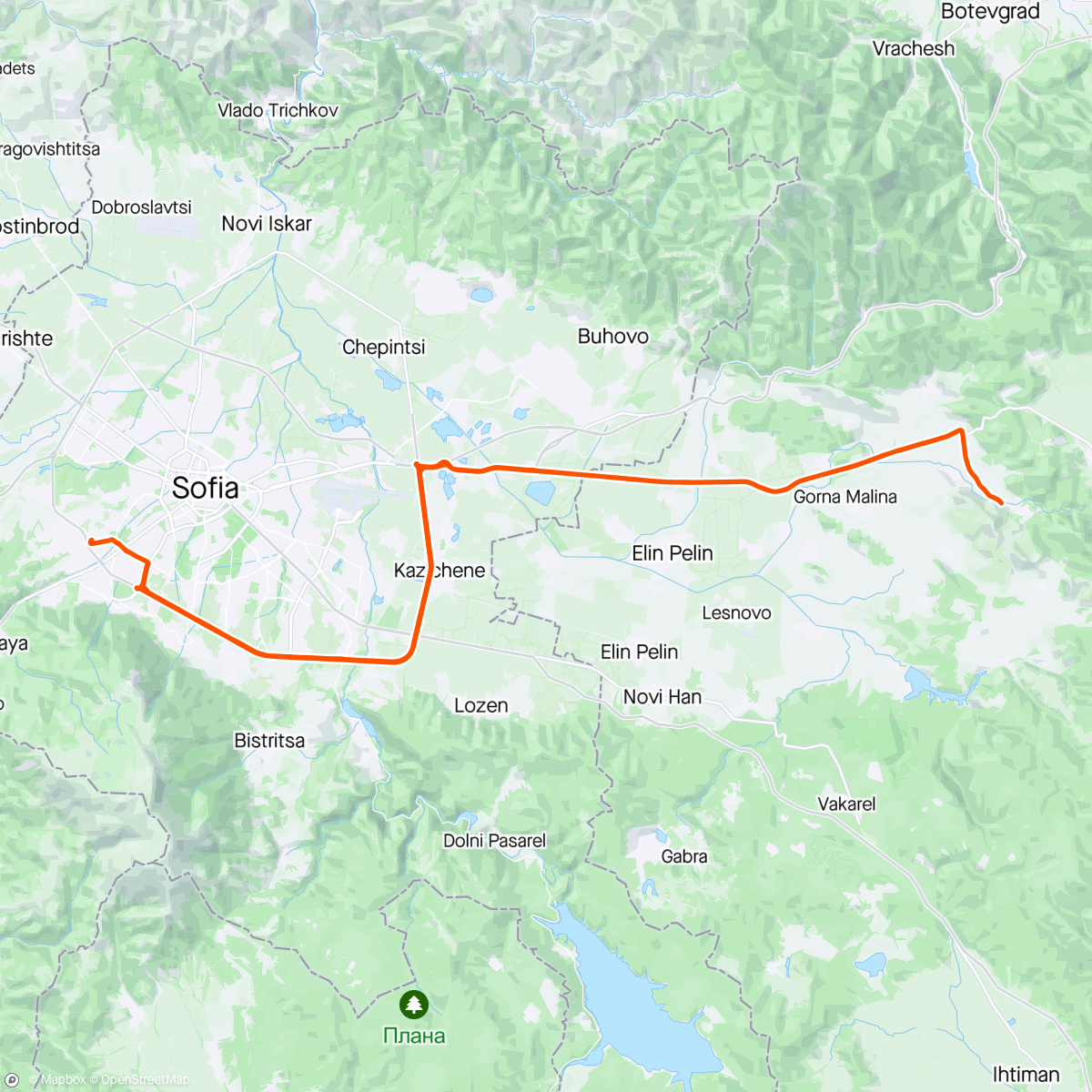 Map of the activity, Makotsevo