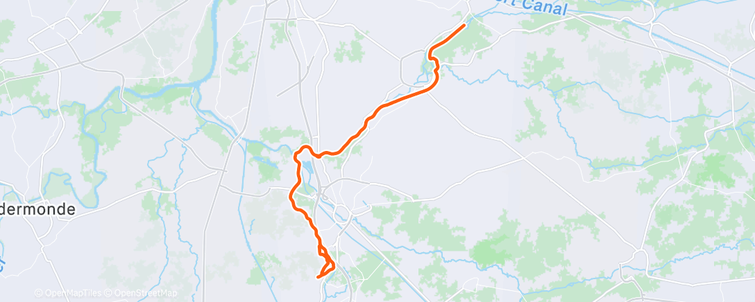 Карта физической активности (Namiddagrit op gravelbike)