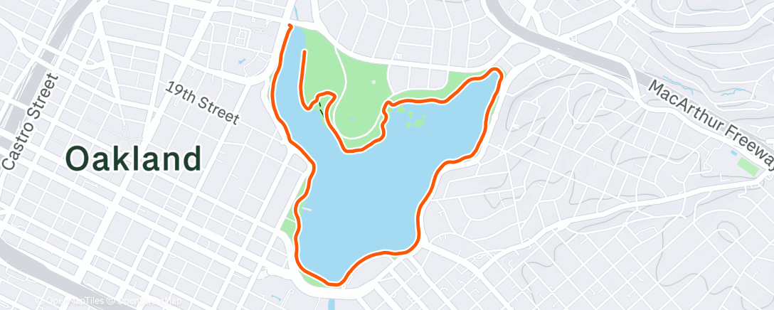 Map of the activity, Morning Run