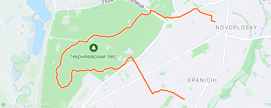 Map of the activity, Run 11,54 км побыстрее