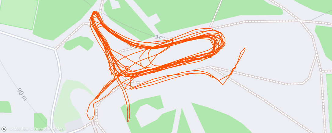 Map of the activity, Lunch Nordic Ski