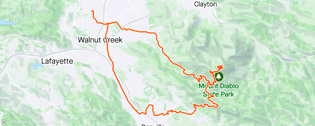 Map of the activity, Easy summit with the Tuesday gang