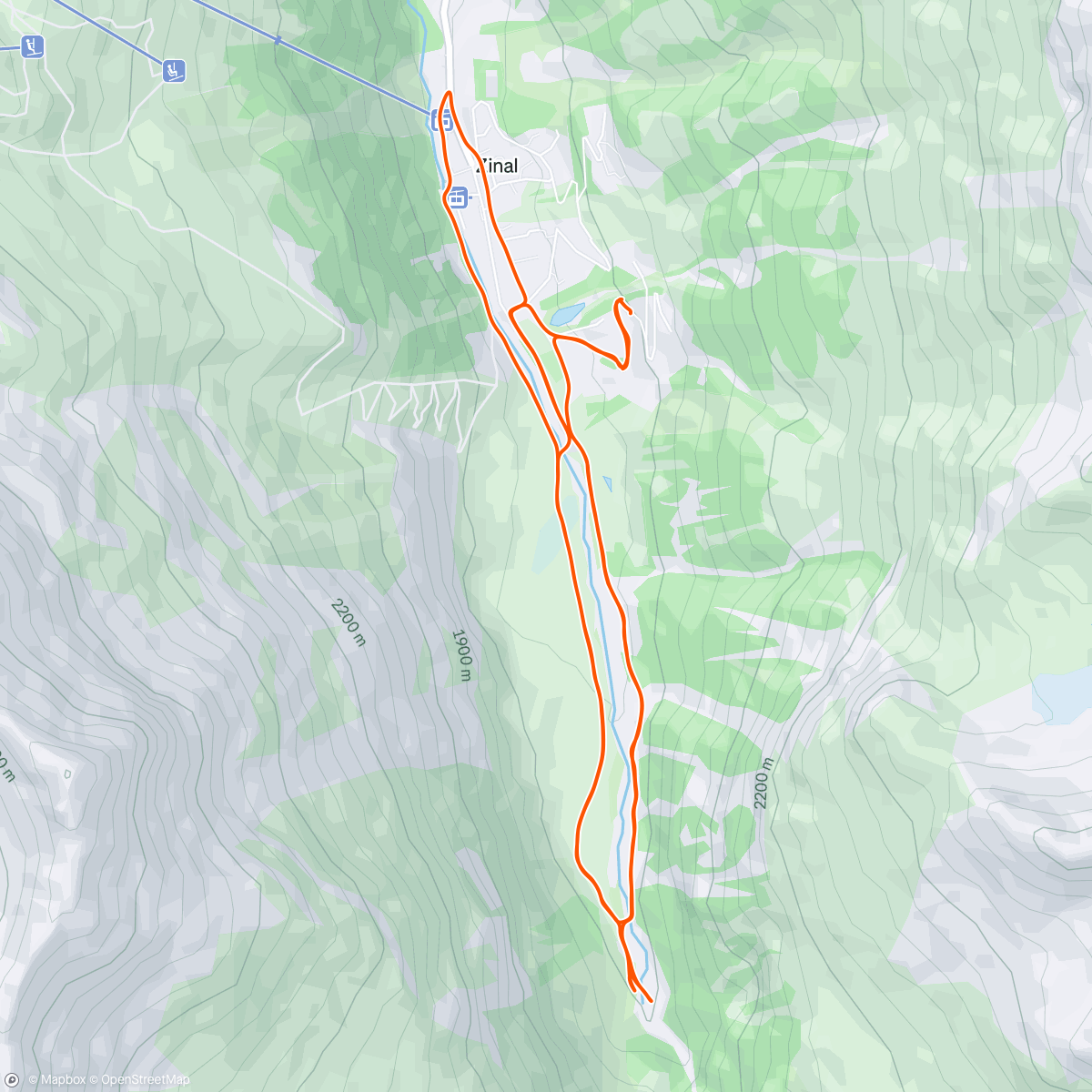 Map of the activity, Plats de la Lé