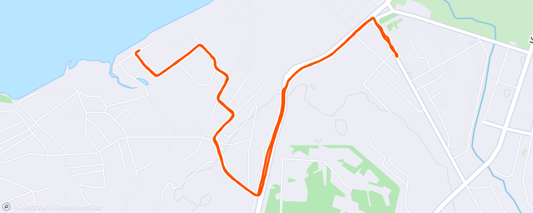 Map of the activity, Night Run