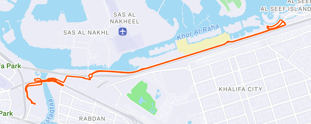 Map of the activity, Coffee cruise