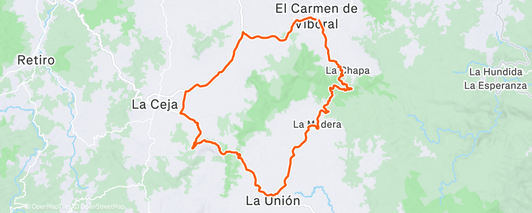 Map of the activity, Tranquillo