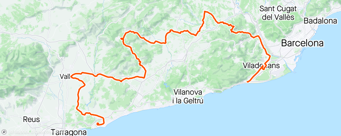 Map of the activity, Volta catalunya s5