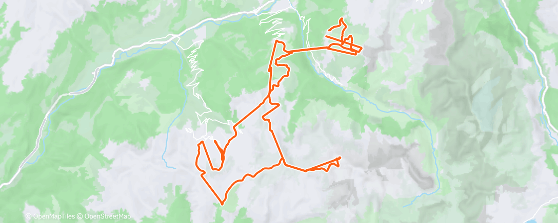 Map of the activity, Skiën dag 2
