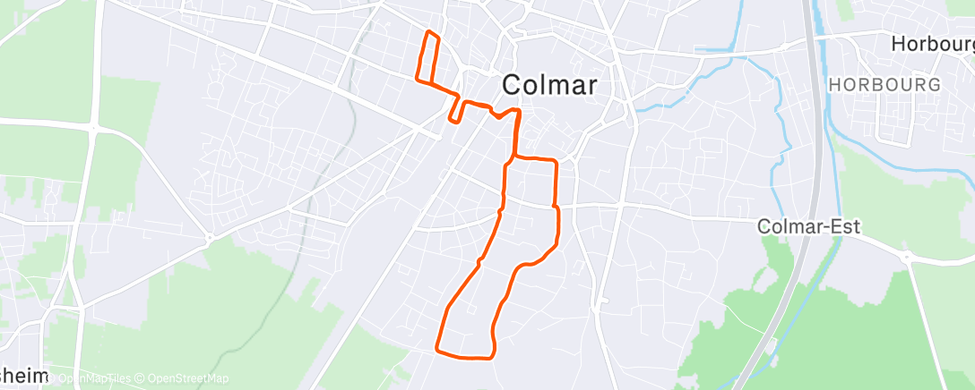 Карта физической активности (Petit jog pour combattre le rhume 🤧)