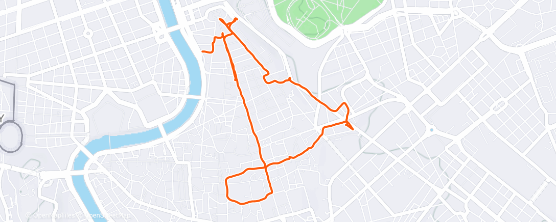 Map of the activity, Turisti