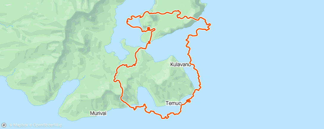Map of the activity, Zwift - 2hr 15min (6x10min tempo) in Watopia