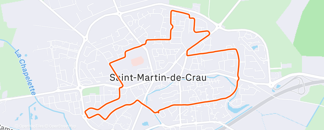 Map of the activity, Endurance de Noël