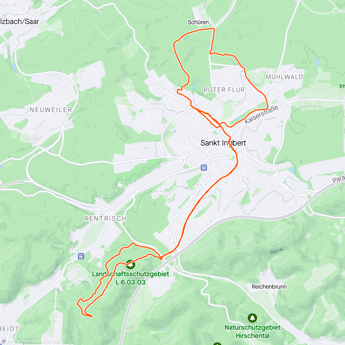 Map of the activity, Chilliger Start in die Race- Week - Teil 2 #run102