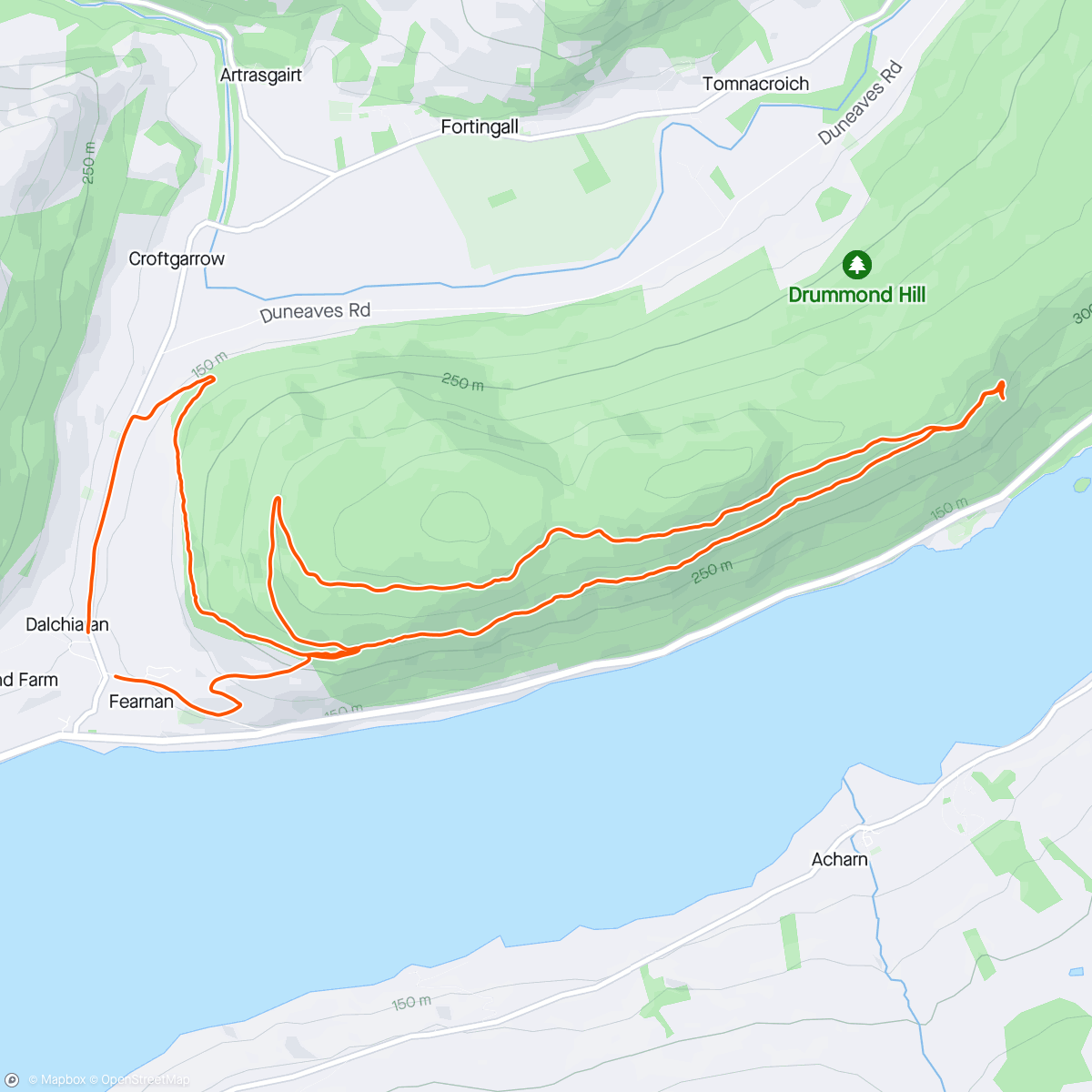Map of the activity, Friday morning spin