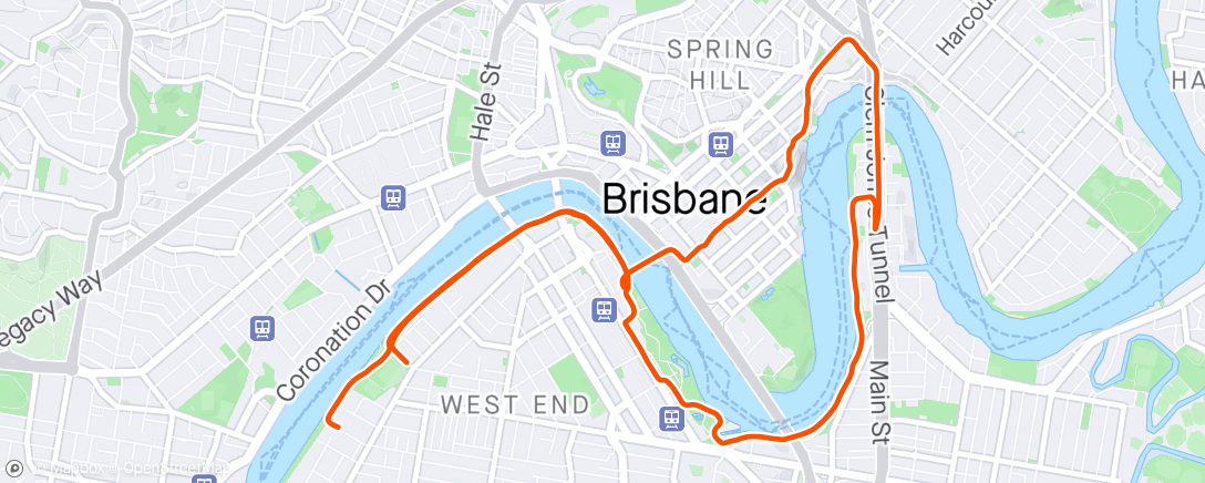 Map of the activity, Quick run before the ballet