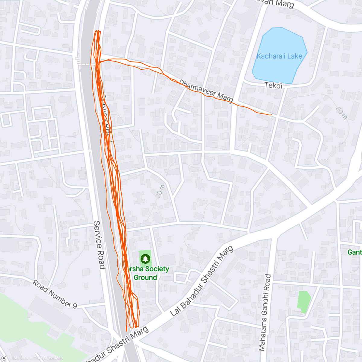 Map of the activity, 15th April 24 Run 🏃
