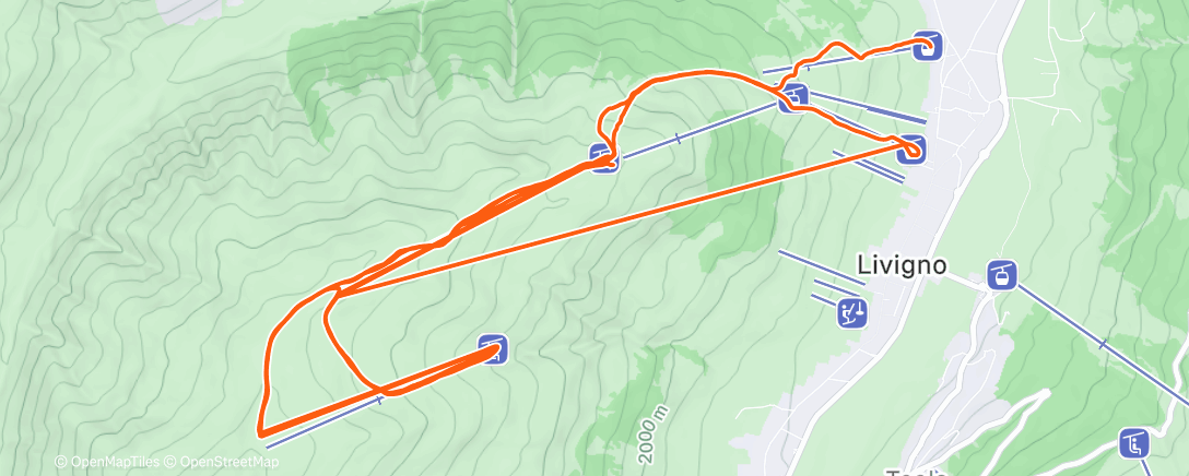 Map of the activity, Morning Alpine Ski