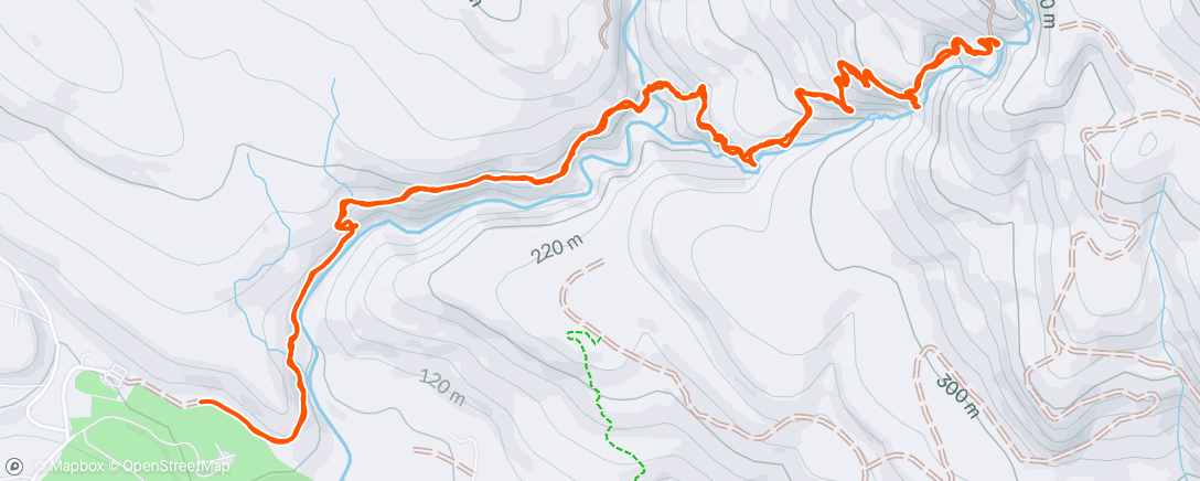 Map of the activity, Afternoon Hike