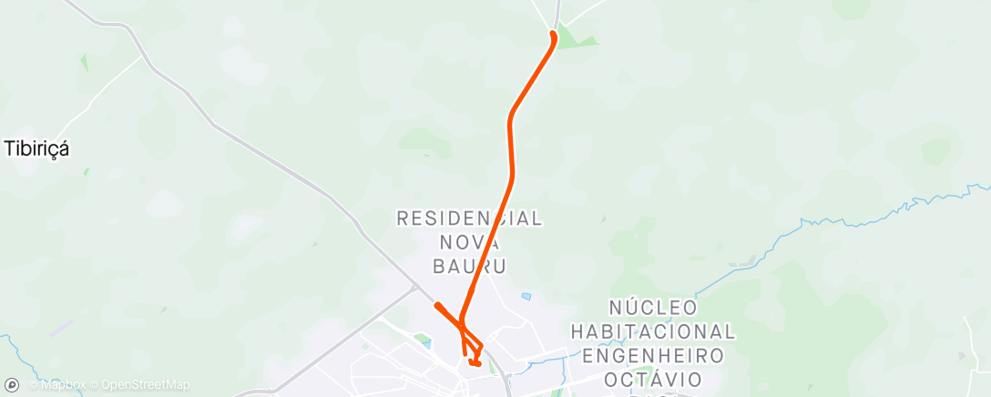 アクティビティ「Pedal pela manhã de MTB solo.」の地図
