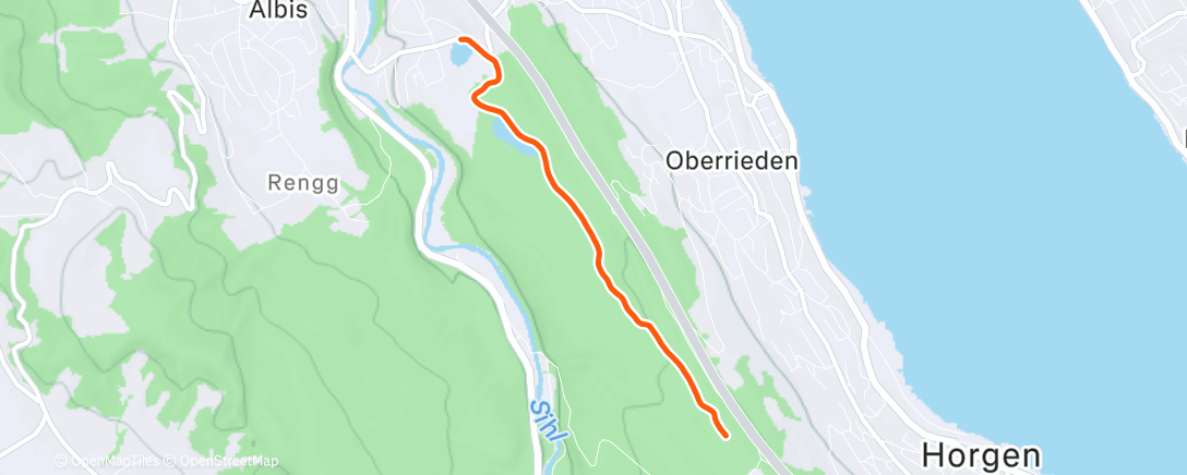 Map of the activity, Morning Trail Run