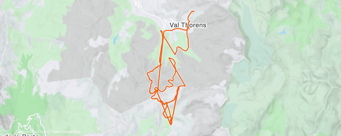 Map of the activity, Slopes - A day skiing at Les 3 Vallées