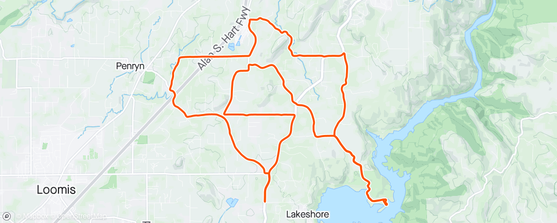 Map of the activity, Afternoon Roll 🦌