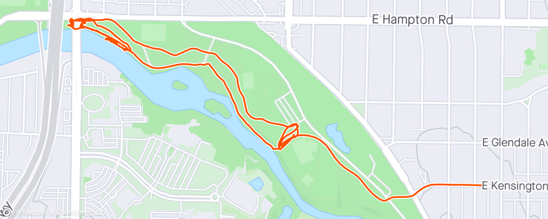Map of the activity, MKE River Cleanup