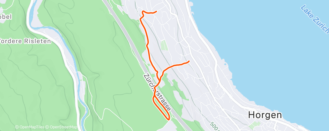 Map of the activity, Afternoon Walk