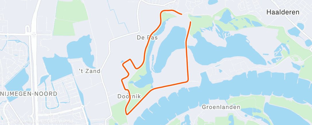 Map of the activity, Lunch Run