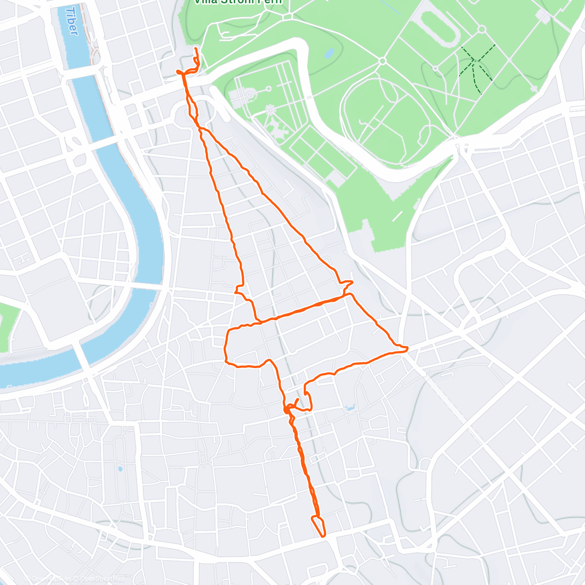 Map of the activity, Lunch Walk