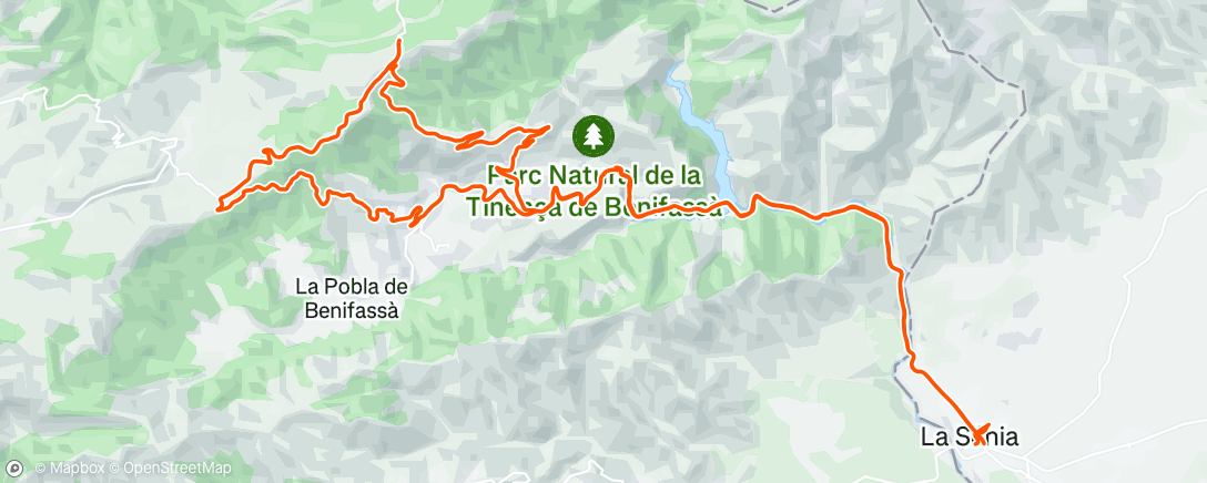 Map of the activity, Bicicleta por la mañana