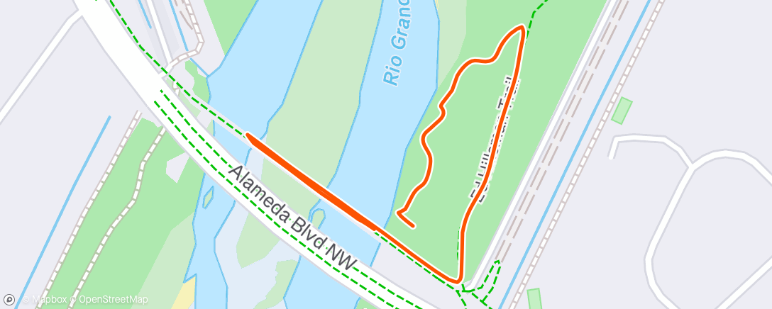 Map of the activity, Afternoon Walk