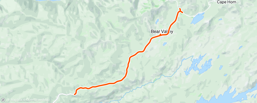 Map of the activity, Morning Ride