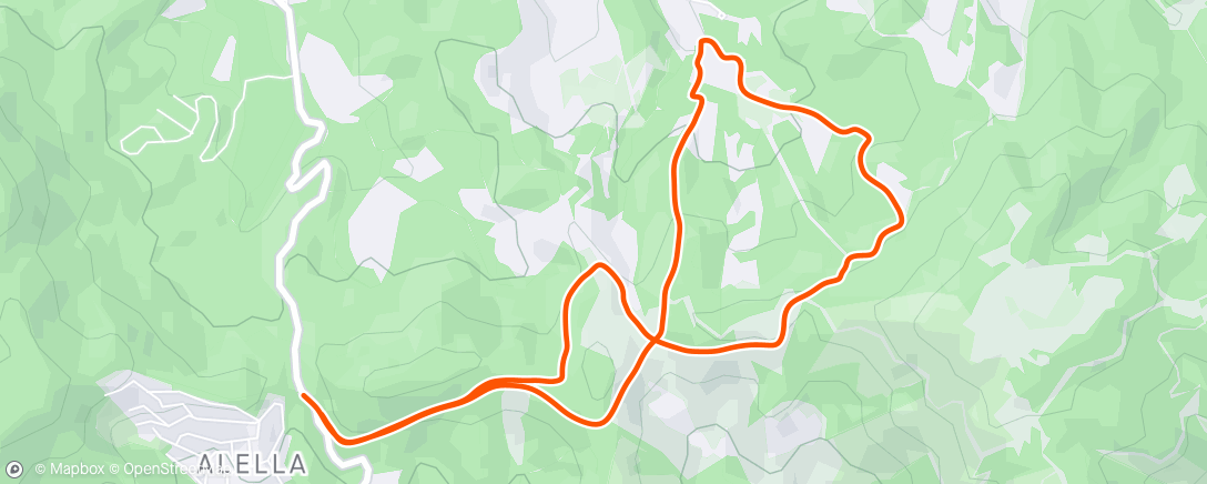 Mapa da atividade, easy trail run