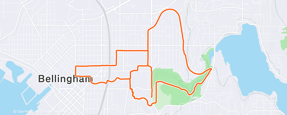 Карта физической активности (Afternoon Run)